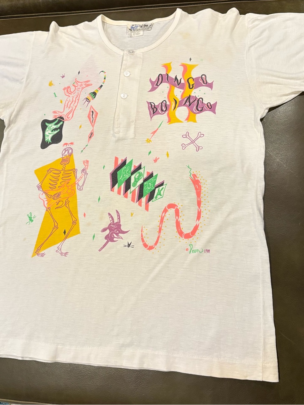 Vintage Rare 1984 Oingo Boingo Concert Tee Small
